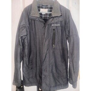 Grey Black Zipper COLUMBIA Core Mens Coat Jacket Small Ski Snowboard Winter